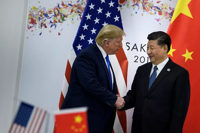 us president donald trump attends a bilateral meeting with chinese president xi jinping not pictured on the sidelines of the g20 summit in osaka on june 29 2019 photo afp us president donald trump attends a bilateral meeting with chinese president xi jinping not pictured on the sidelines of the g20 summit in osaka on june 29 2019 photo afp