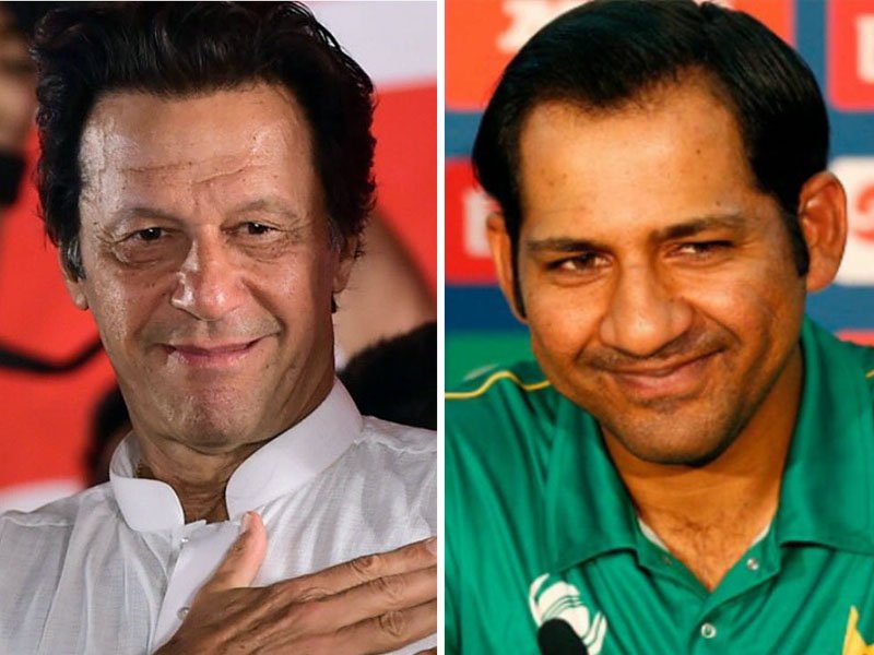 prime minister imran khan and pakistan captain sarfaraz ahmed photo file