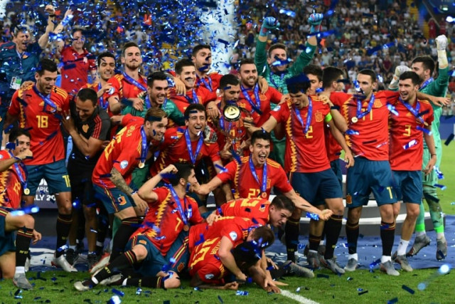 spain reclaim the title they last won in 2013 and join italy as the only nation to have won the tournament five times photo afp spain reclaim the title they last won in 2013 and join italy as the only nation to have won the tournament five times photo afp