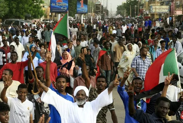 tens of thousands of sudanese took to the streets on sunday demanding civilian rule photo afp tens of thousands of sudanese took to the streets on sunday demanding civilian rule photo afp