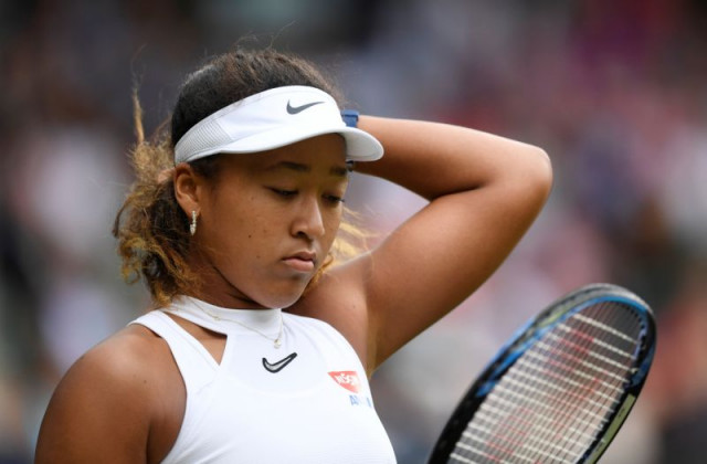 us open and australian open winner osaka is the first top two seed to lose in the first round since martina hingis in 2001 photo afp us open and australian open winner osaka is the first top two seed to lose in the first round since martina hingis in 2001 photo afp
