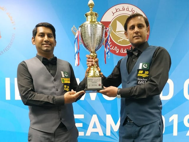 asjad iqbal and mohammad bilal defeat pankaj advani and laxman rawat 3 1 in final photo ibsf twitter asjad iqbal and mohammad bilal defeat pankaj advani and laxman rawat 3 1 in final photo ibsf twitter