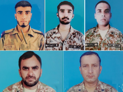 five soldiers martyred in explosion near loc five soldiers martyred in explosion near loc