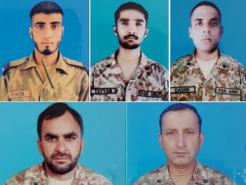 five army soldiers martyred in ajk blast photos ispr