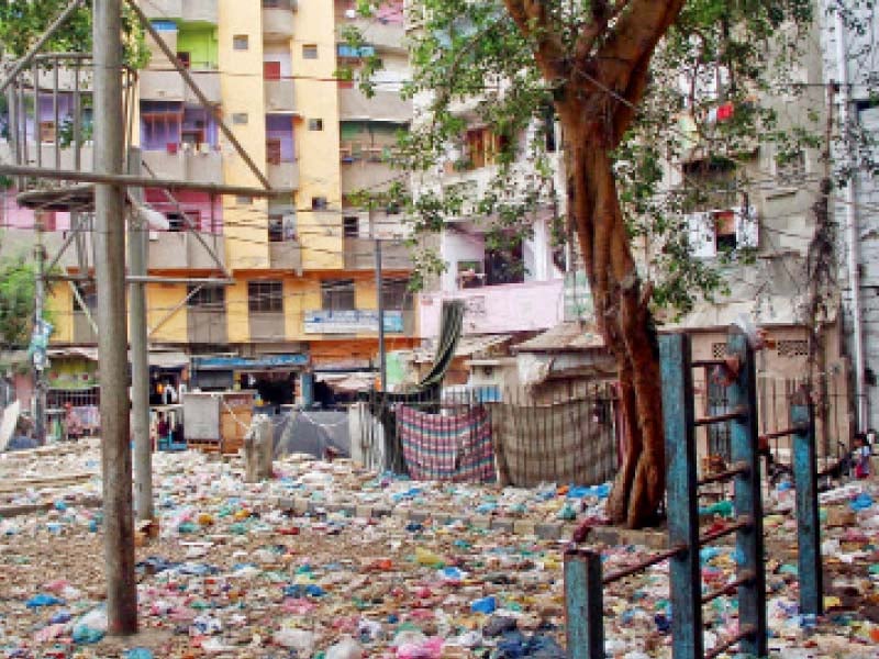 a garbage dump in soldier bazaar that hasn t been cleared for the past several months garbage mounds have cropped across the city as authorities have failed to effectively manage solid waste photo file