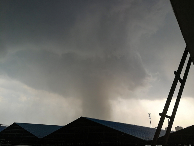 this photo taken on july 3 2019 shows a tornado in kaiyuan in china s northeastern liaoning province a tornado has left six people dead and nearly 200 injured after ripping through a northeastern chinese city local authorities said on july 4 photo afp