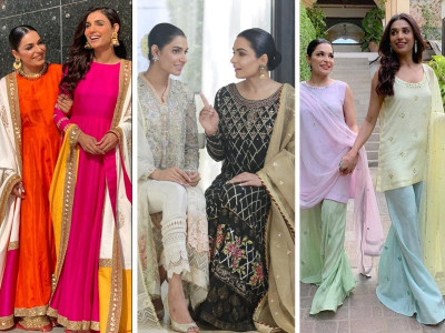 5 times meera and amna ilyas twinned in style 5 times meera and amna ilyas twinned in style