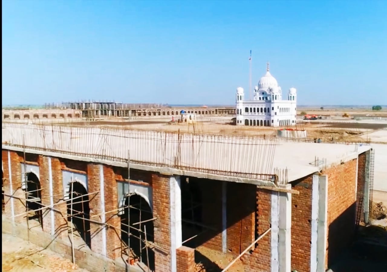 pakistan completes major work on kartarpur corridor