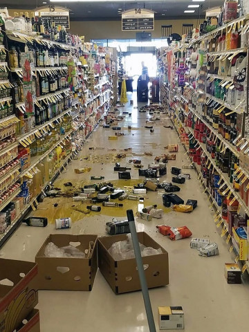 photo afp california after 6 4 magnitude photo afp california after 6 4 magnitude
