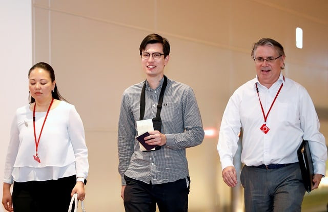 alek sigley 29 who was detained in north korea arrives at haneda international airport photo reuters alek sigley 29 who was detained in north korea arrives at haneda international airport photo reuters