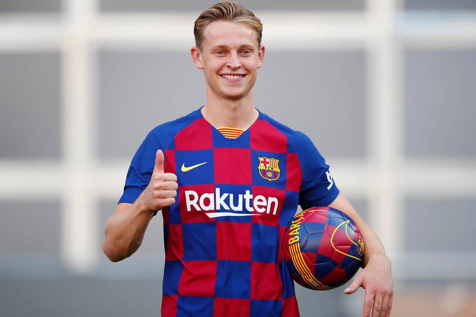 barcelona announced the signing of de jong in january for a 75 million euro 84 3 million fee on a five year deal which started on july 1 photo afp