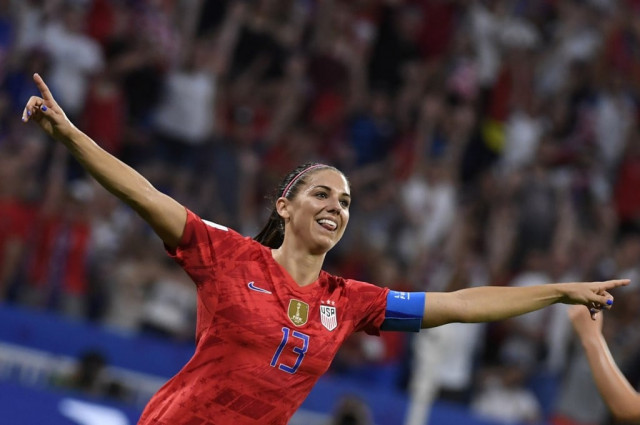 united states 039 forward alex morgan celebrates after scoring a goal during the france 2019 women 039 s world cup semi final football match between england and usa on july 2 2019 at the lyon satdium in decines charpieu central eastern france photo afp united states 039 forward alex morgan celebrates after scoring a goal during the france 2019 women 039 s world cup semi final football match between england and usa on july 2 2019 at the lyon satdium in decines charpieu central eastern france photo afp