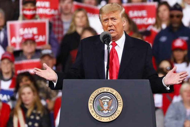 trump keeps up baseless fraud claims at rally for us senators in georgia trump keeps up baseless fraud claims at rally for us senators in georgia