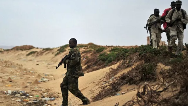 somali security forces patrol along the coast of qaw photo afp somali security forces patrol along the coast of qaw photo afp
