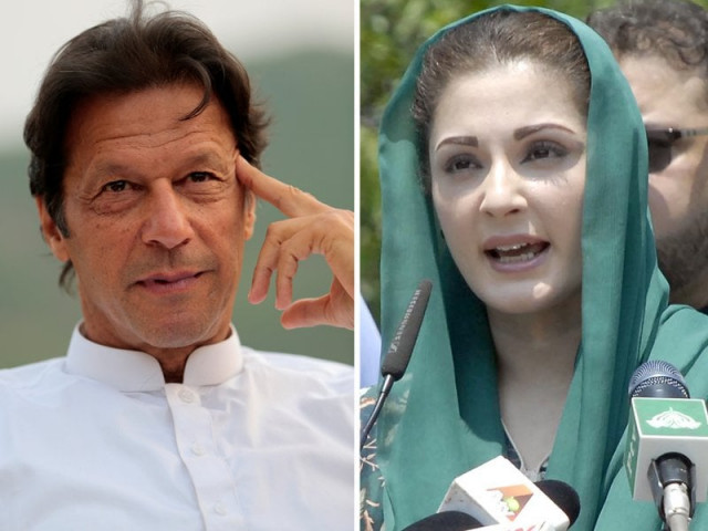 imran khan and maryam nawaz photo file