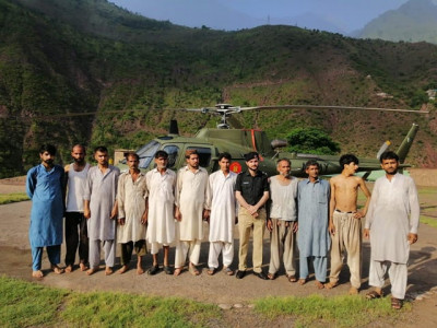 army rescues 52 stranded people after neelum valley flash floods