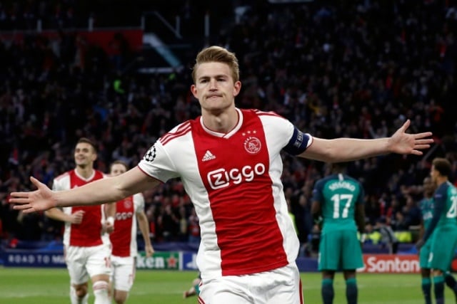 de ligt has been linked with many of europe 039 s leading clubs after his impressive play for resurgent ajax and netherland teams last season photo afp