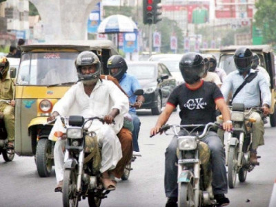 bikers stop wearing helmets after traffic police operation wanes