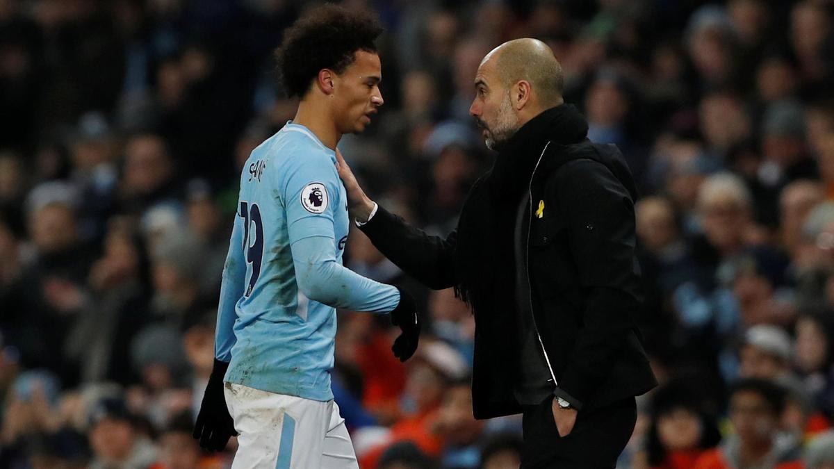 city have offered sane a new contract but guardiola cast fresh doubt on the german international 039 s future after his side thumped west ham 4 1 in the premier league asia trophy in chinese city nanjing photo afp