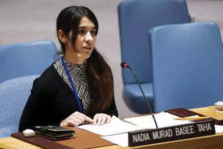 nadia murad basee a 21 year old iraqi woman of the yazidi faith speaks to members of the security council during a meeting at the united nations headquarters in new york december 16 2015 photo reuters nadia murad basee a 21 year old iraqi woman of the yazidi faith speaks to members of the security council during a meeting at the united nations headquarters in new york december 16 2015 photo reuters