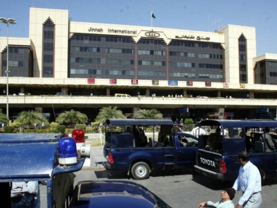 fire erupts at karachi airport