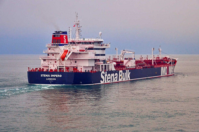 undated handout photograph shows the stena impero a british flagged vessel owned by stena bulk at an undisclosed location obtained by reuters on july 19 2019 photo reuters