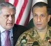 a combined photo of dpm and fm ishaq dar and dg ispr lt gen ahmed sharif chaudhry photo file