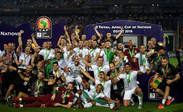 the second minute strike was enough to propel algeria to a first cup of nations title in 29 years and the country 039 s first on foreign soil having lifted the trophy as hosts in 1990 photo afp the second minute strike was enough to propel algeria to a first cup of nations title in 29 years and the country 039 s first on foreign soil having lifted the trophy as hosts in 1990 photo afp