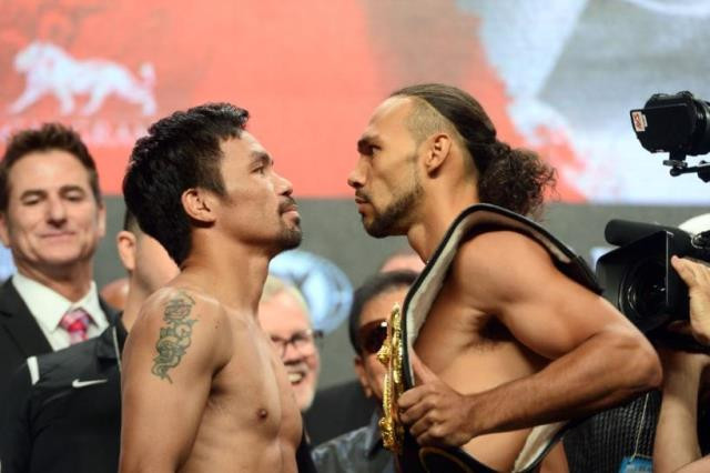 pacquiao said he was in better shape now than when he faced adrien broner in january in a fight the filipino won by unanimous decision photo reuters pacquiao said he was in better shape now than when he faced adrien broner in january in a fight the filipino won by unanimous decision photo reuters