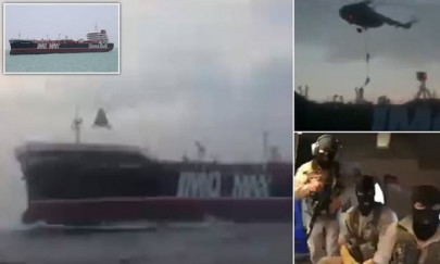 watch iran guards seize british flagged tanker