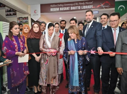 begum nusrat bhutto library launched