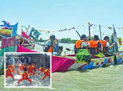 kabul river hosts dragon boat festival