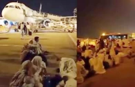 faulty flight sparks protest at airport