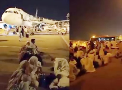 faulty flight sparks protest at airport