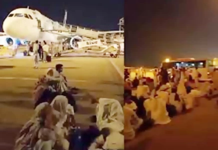 faulty flight sparks protest at airport
