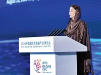 punjab chief minister maryam nawaz addresses the china big data industry expo photo express