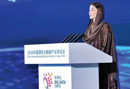 punjab chief minister maryam nawaz addresses the china big data industry expo photo express punjab chief minister maryam nawaz addresses the china big data industry expo photo express