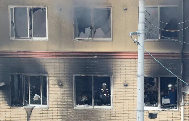the building on fire in japan photo afp the building on fire in japan photo afp