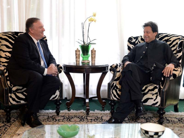 mike pompeo meets imran khan at pakistan house in washington dc on july 23 2019 photo reuters mike pompeo meets imran khan at pakistan house in washington dc on july 23 2019 photo reuters