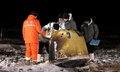 china s moon probe lands back on earth   state media