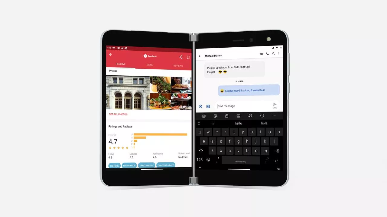 microsoft corp s surface duo phone is seen in an undated handout photo released to reuters on august 11 2020 the device is powered by google s android operating system and starts at 1 399 photo reuters microsoft corp s surface duo phone is seen in an undated handout photo released to reuters on august 11 2020 the device is powered by google s android operating system and starts at 1 399 photo reuters