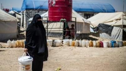 disease and dirty water residents deplore life in syria camp