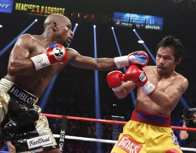 mayweather who was ringside in las vegas as pacquiao became the oldest welterweight world champion in boxing history stayed silent about a rematch photo afp mayweather who was ringside in las vegas as pacquiao became the oldest welterweight world champion in boxing history stayed silent about a rematch photo afp