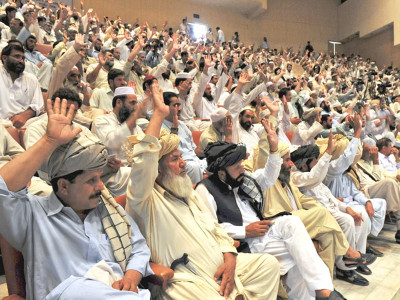 tribal areas jirga held for launching political process in tribal areas tribal areas jirga held for launching political process in tribal areas