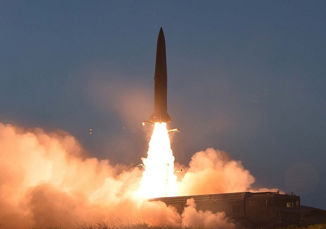 this picture taken on july 25 2019 and released by north korea 039 s official korean central news agency kcna on july 26 shows a new type of tactical guided short range missile being launched at an undisclosed location in north korea photo afp this picture taken on july 25 2019 and released by north korea 039 s official korean central news agency kcna on july 26 shows a new type of tactical guided short range missile being launched at an undisclosed location in north korea photo afp
