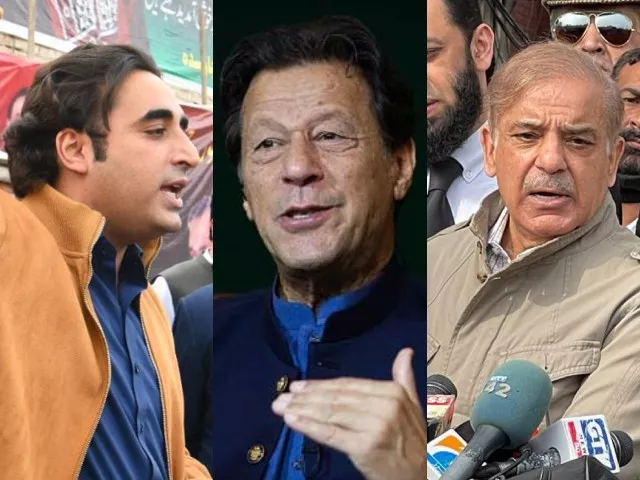 bilawal bhutto zardari l imran khan c and shehbaz sharif r bilawal bhutto zardari l imran khan c and shehbaz sharif r