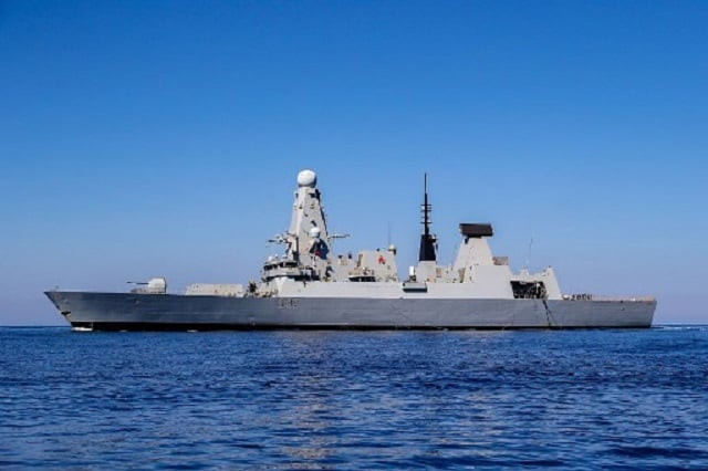 royal navy said that the hms duncan arrived on july 28 in the gulf to support the safe passage of british flagged ships through the strait of hormuz photo afp royal navy said that the hms duncan arrived on july 28 in the gulf to support the safe passage of british flagged ships through the strait of hormuz photo afp