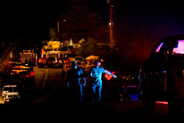 officers confronted and shot dead the suspect quot in less than a minute quot said scot smithee police chief of the city of gilroy 30 miles 48 kilometers southeast of san jose photo afp