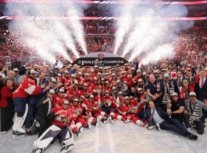 florida panthers claim stanley cup go back to back with marchand shining