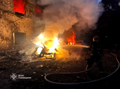 russia s overnight drone missile strikes on ukraine s western cities kill two